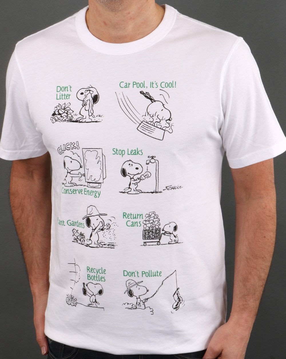 Benetton Snoopy T-Shirt Weiß