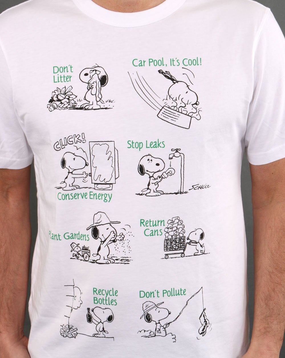 Benetton Snoopy T-Shirt Weiß
