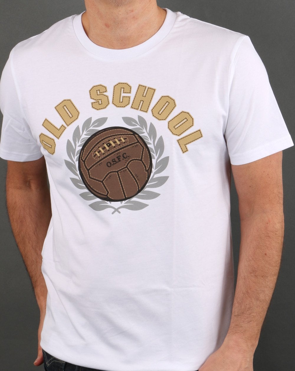 Old School FC T-Shirt Weiß