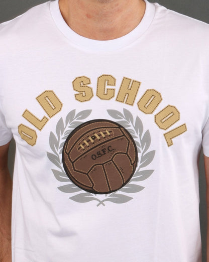 Old School FC T-Shirt Weiß