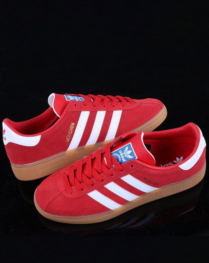 Adidas München Sneakers Rot/Weiß