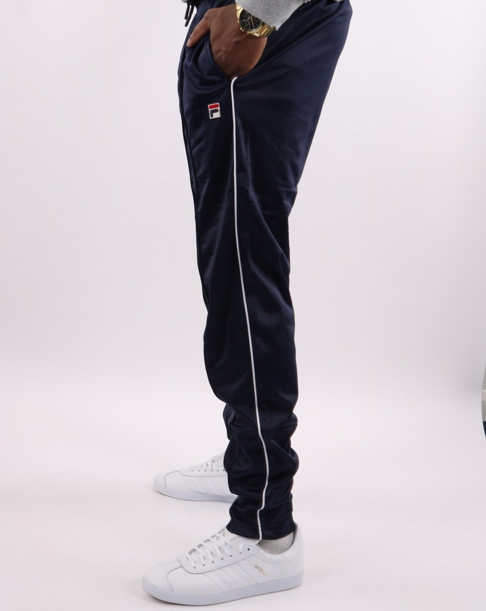 Fila Vintage Terry Track Pants Navy