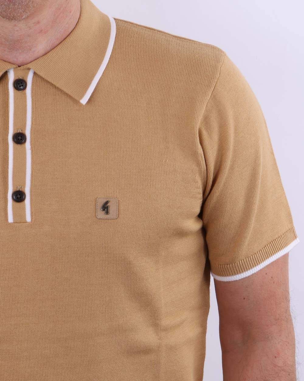 Gabicci Vintage Lineker Polo Sand