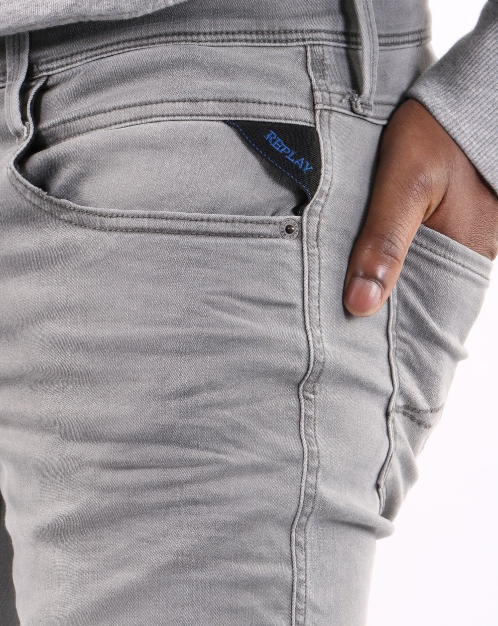 Replay Anbass Jeans Hyperflex Grey