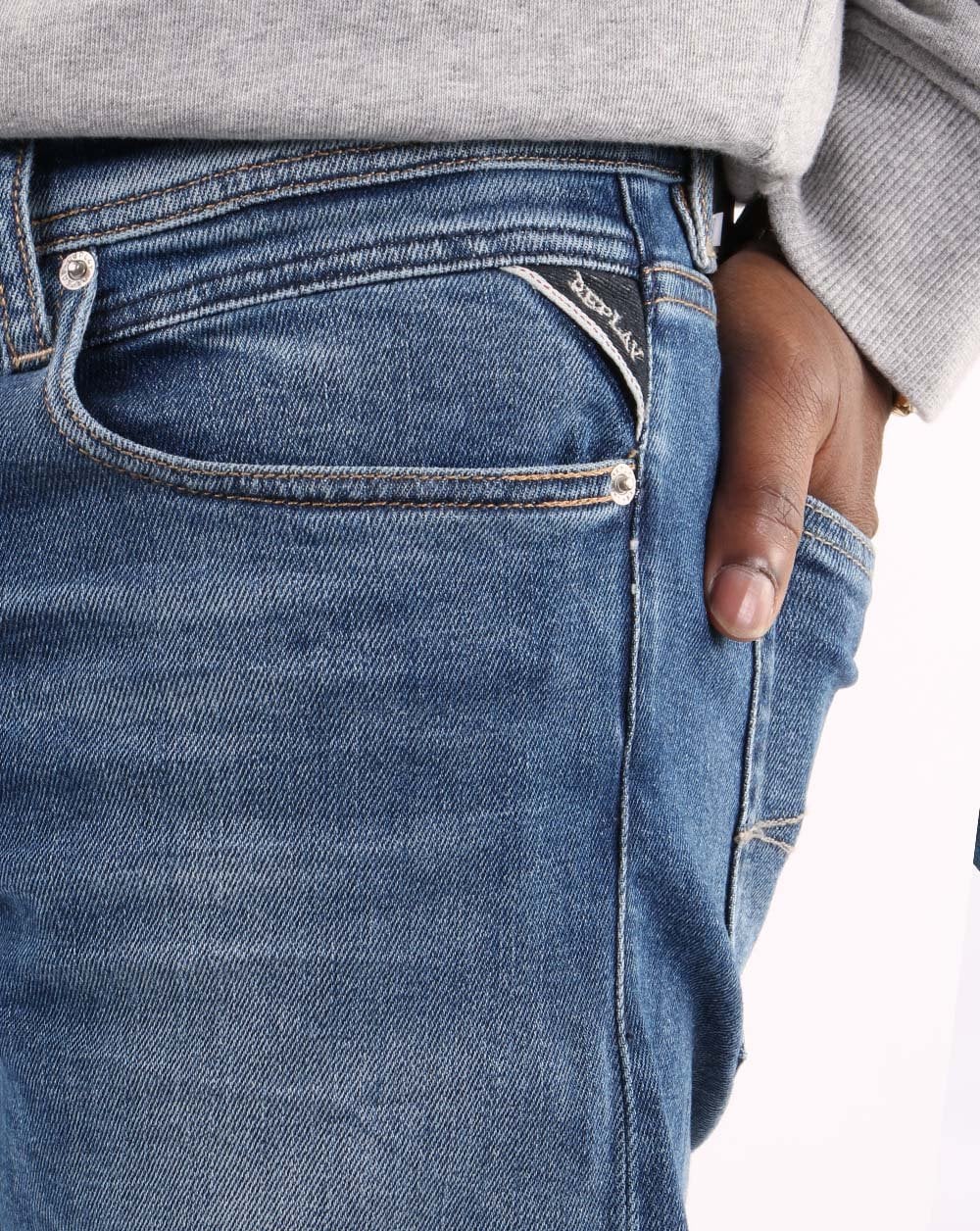 Replay Grover Jeans Mittelblau