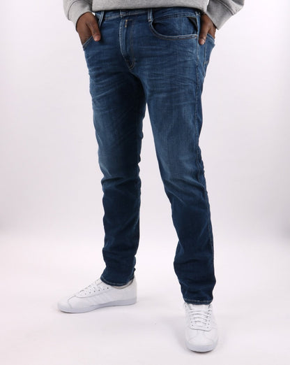 Replay Anbass Hyperflex Re-Used Jeans Blau