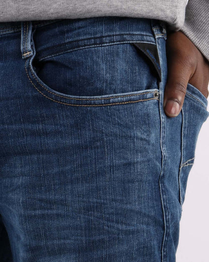 Replay Anbass Hyperflex Re-Used Jeans Blau