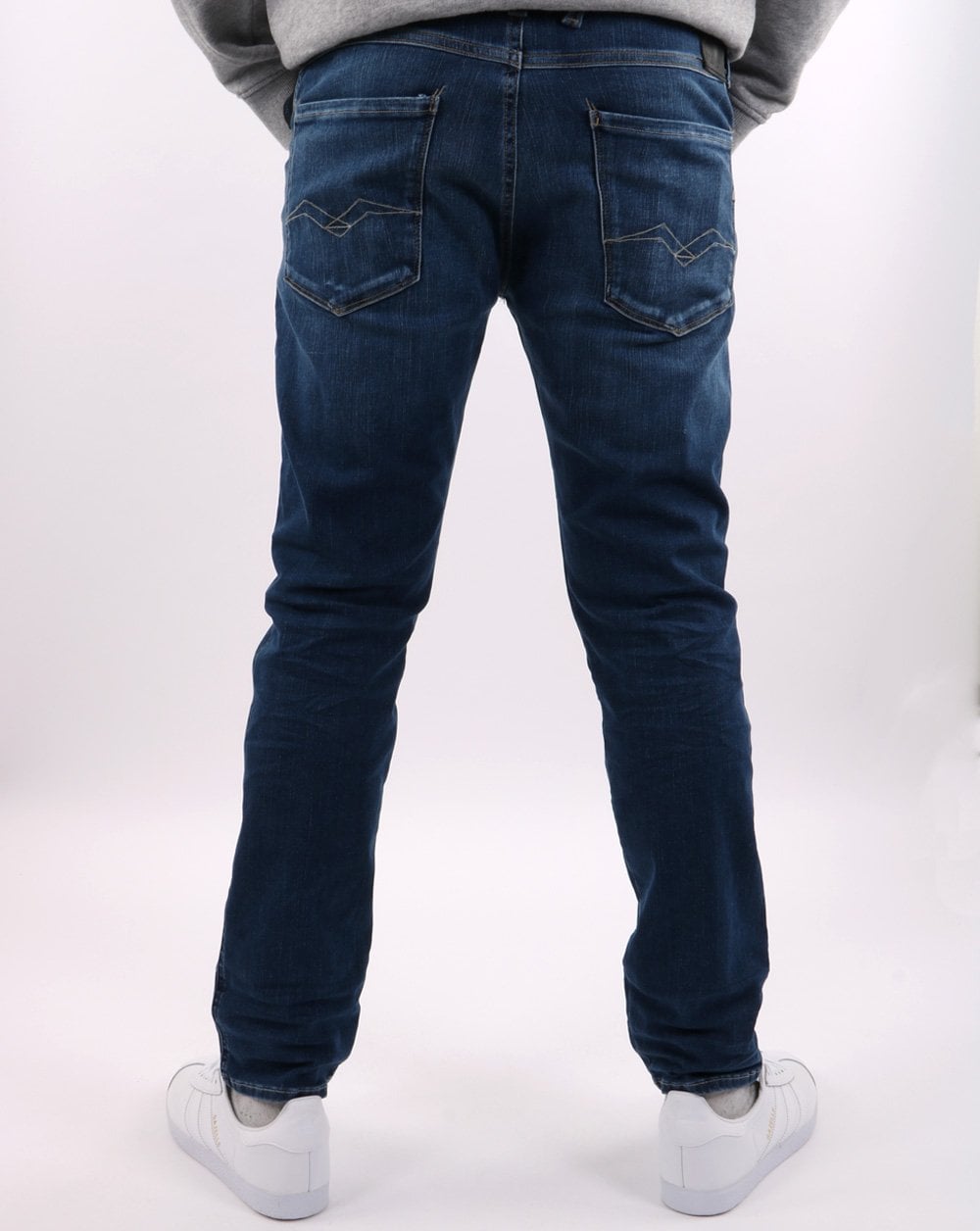 Replay Anbass Hyperflex Re-Used Jeans Blau