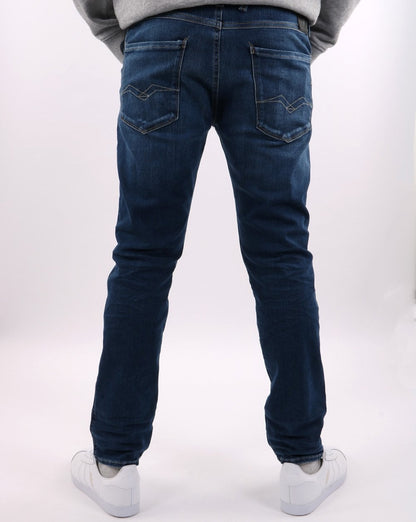 Replay Anbass Hyperflex Re-Used Jeans Blau