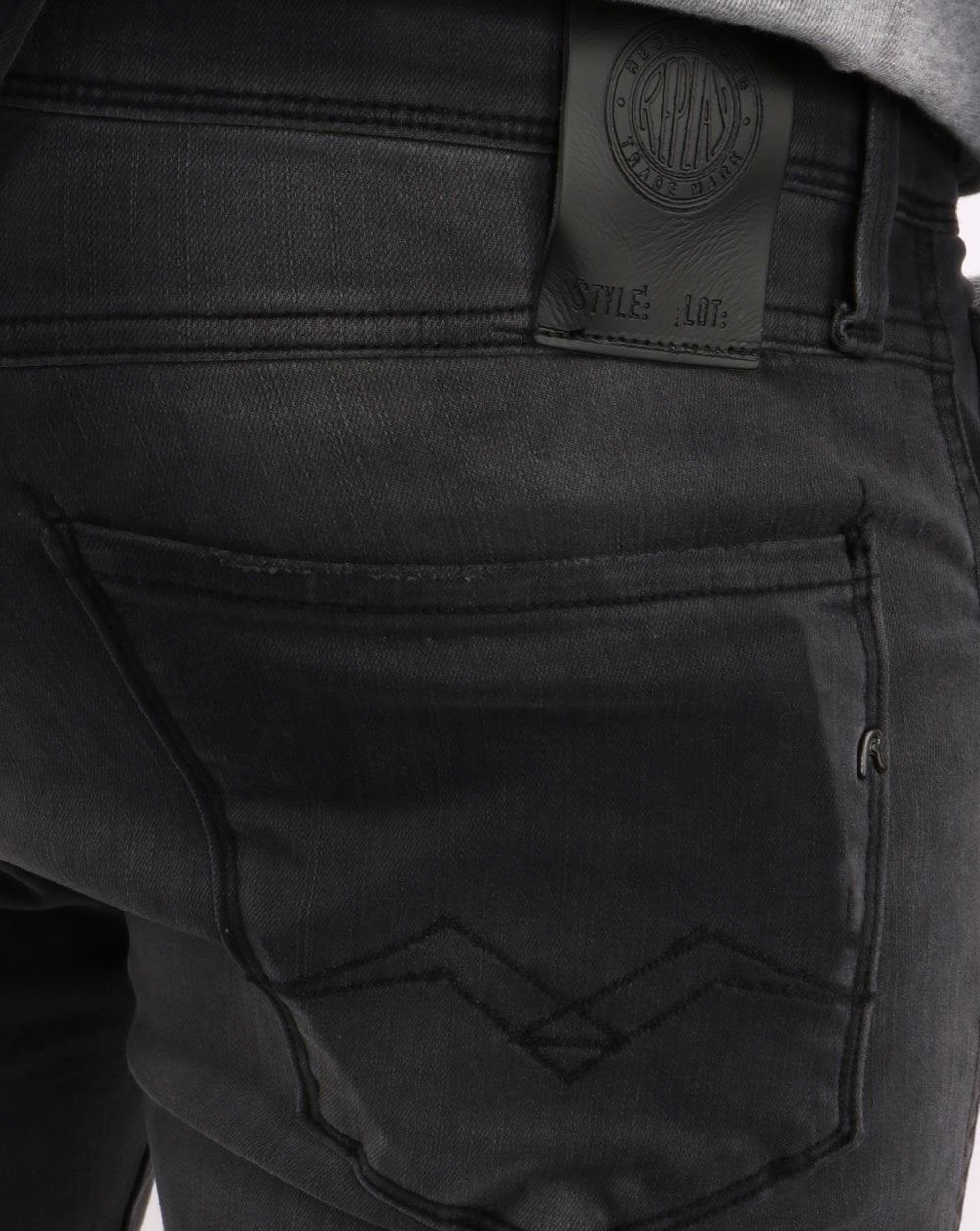 Replay Anbass Hyperflex Re-Used Jeans Mittelgrau