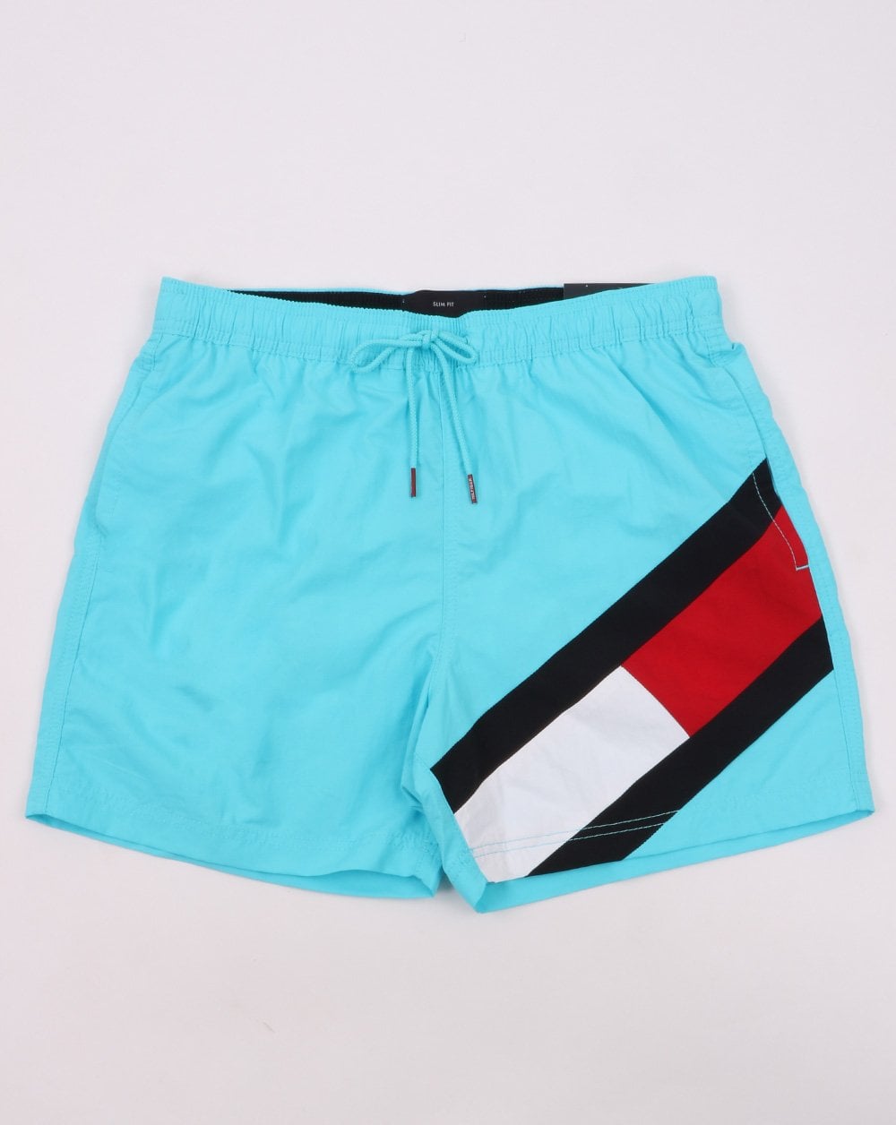 Tommy Hilfiger – Badeshorts mit Kordelzug, Fresh Aqua