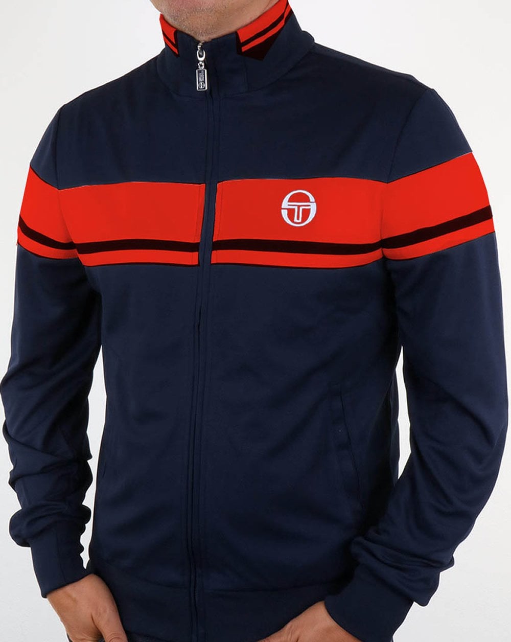 Sergio Tacchini Masters Trainingsjacke Marineblau/Rot