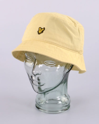 Lyle And Scott Fischerhut aus Baumwolltwill in Zitronengelb