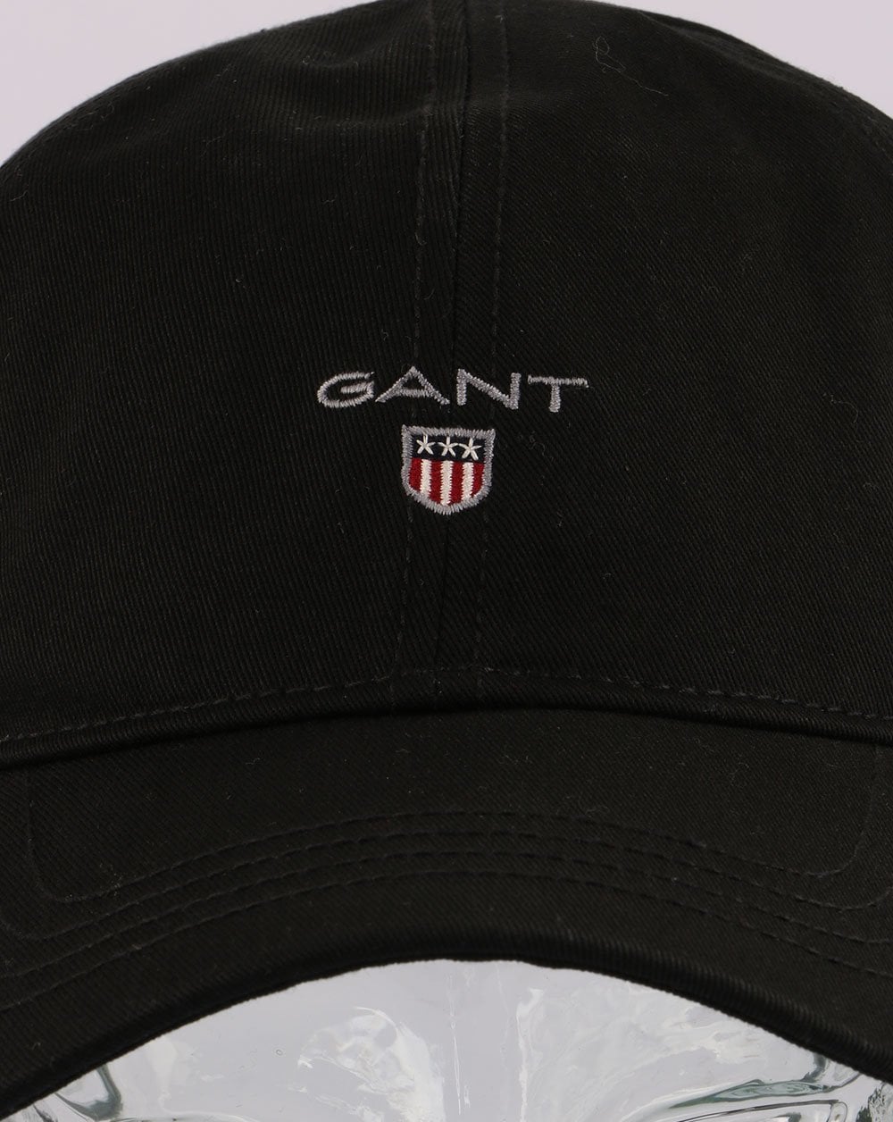 Gant Baumwoll-Twill-Cap Schwarz