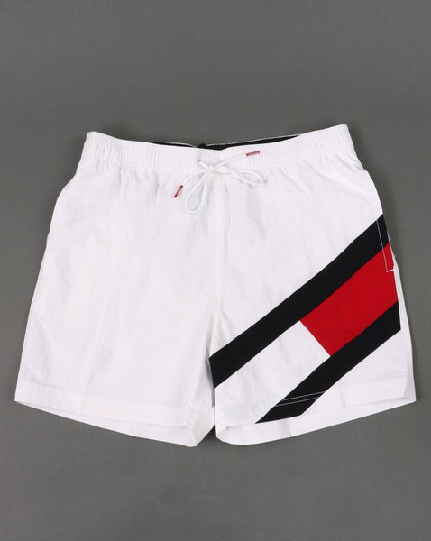 Tommy Hilfiger Drawstring Swim Shorts White