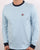 Fila Vintage Retro Long Sleeve T Shirt Sky/Navy