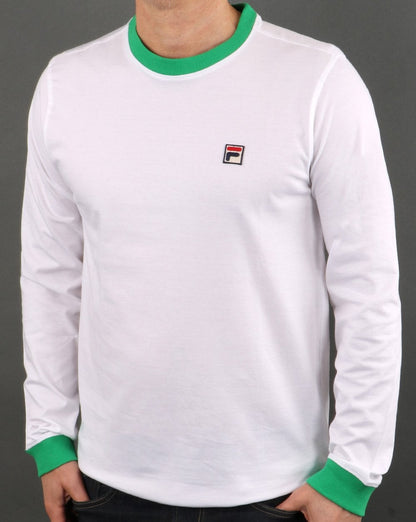 Fila Vintage Retro Longsleeve Weiß/Grün
