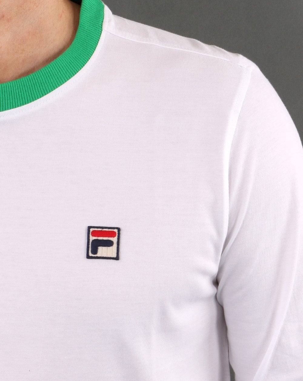 Fila Vintage Retro Longsleeve Weiß/Grün