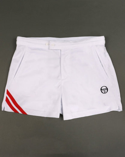 Sergio Tacchini Time Shorts Weiß/Rot