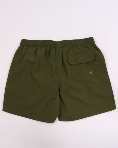 Barbour Logo Badeshorts Olivgrün