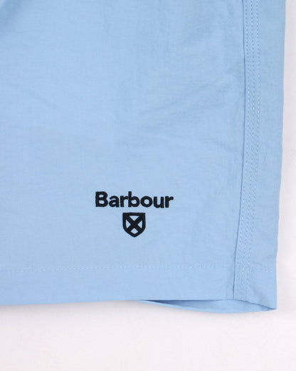 Barbour Logo Badeshorts Puderblau