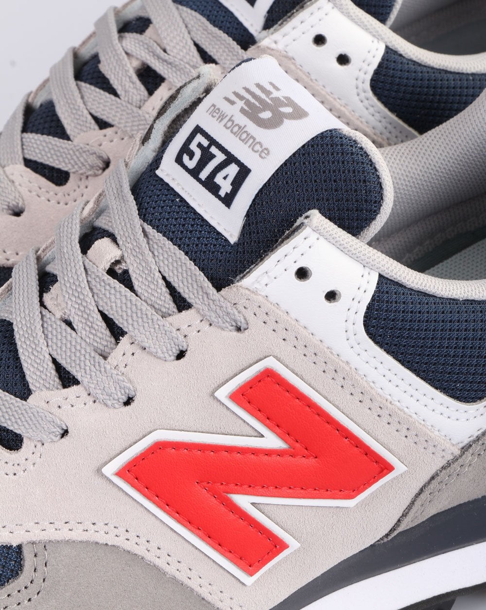 New Balance 574 Trainer Grey/Red