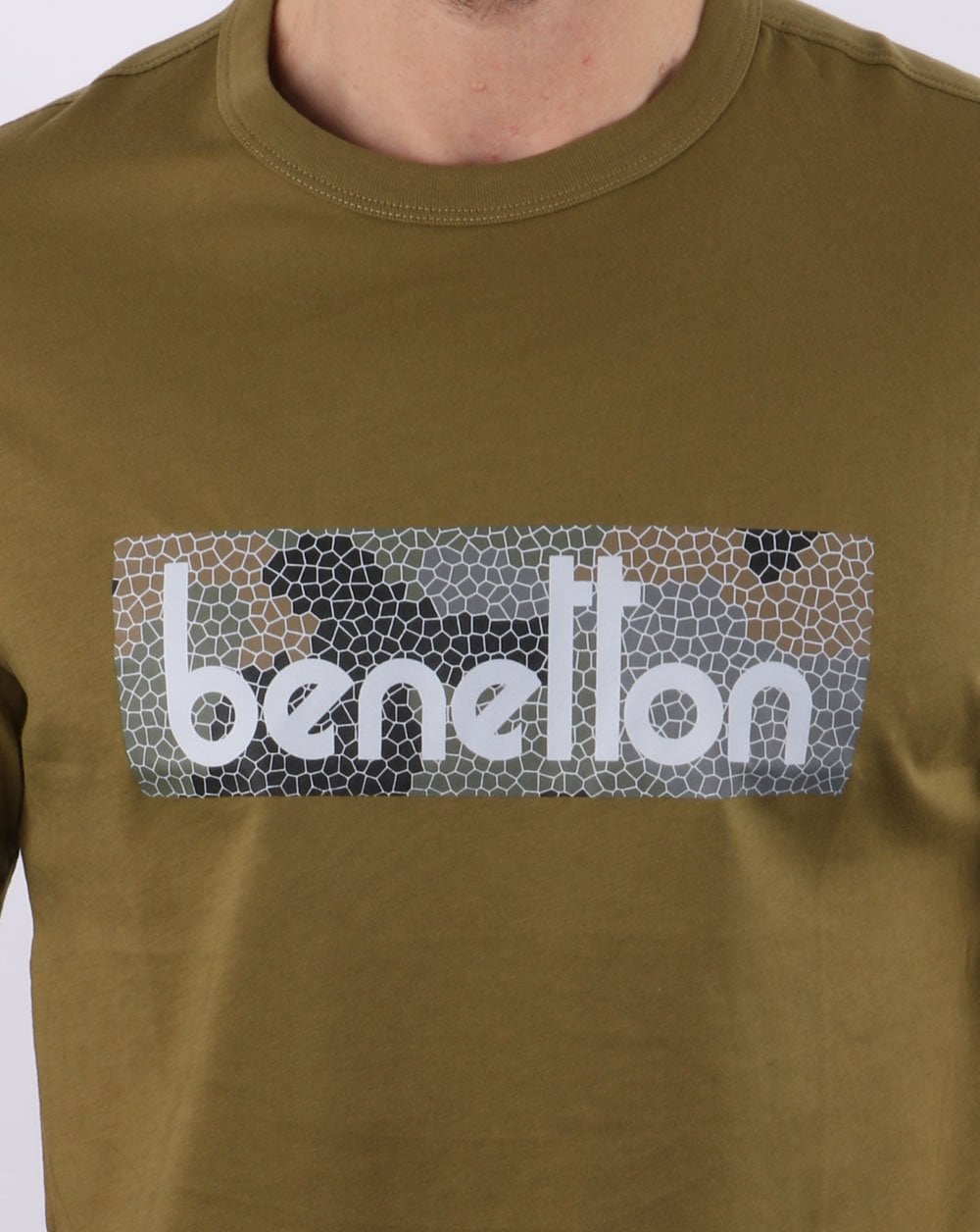 Benetton Classic Logo T-shirt Khaki