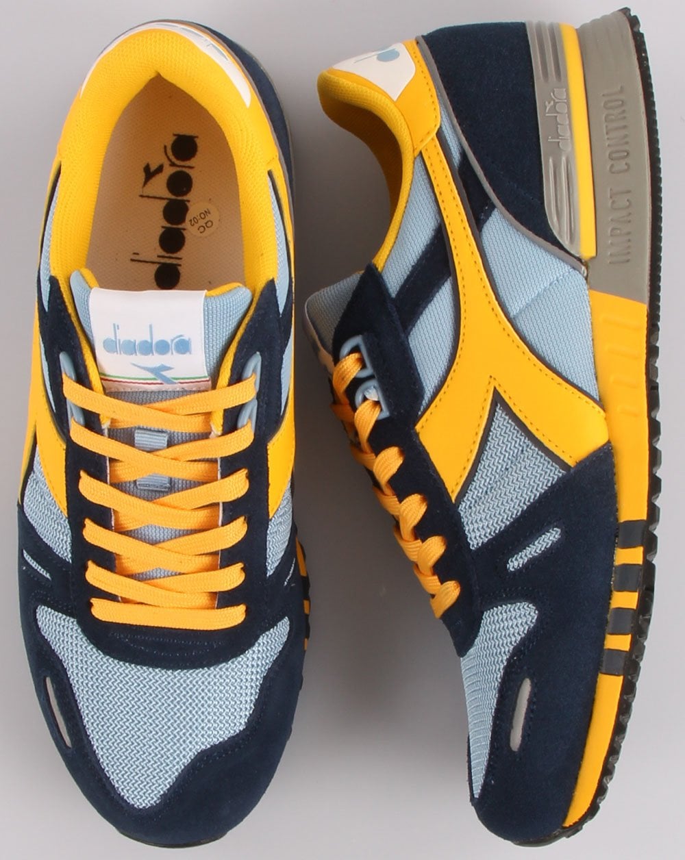 Diadora Titan Seb Trainer Himmelblau/Gelb