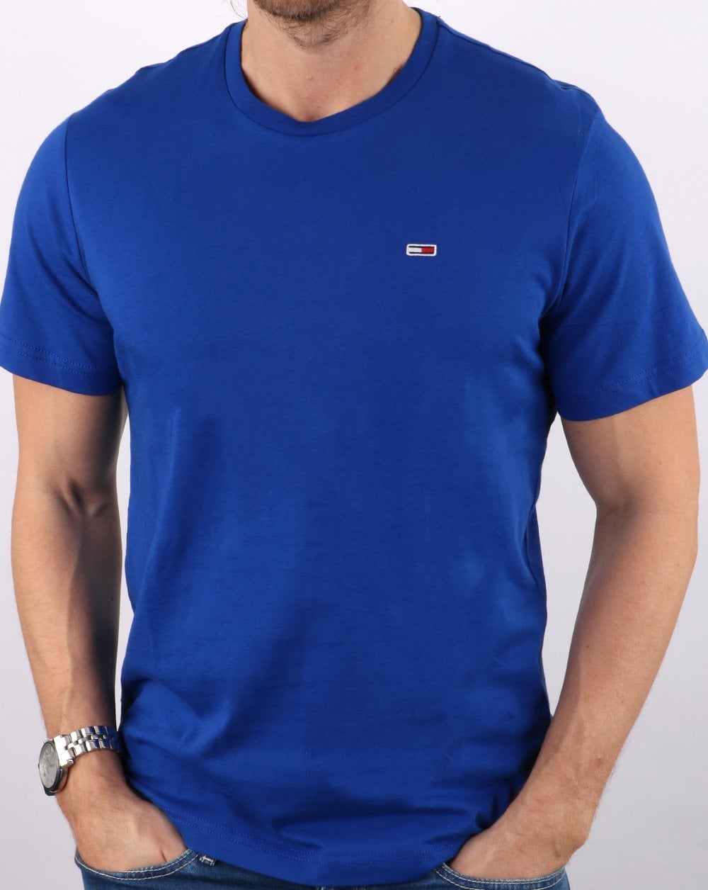 Tommy Jeans – Classics – T-Shirt in Kobaltblau