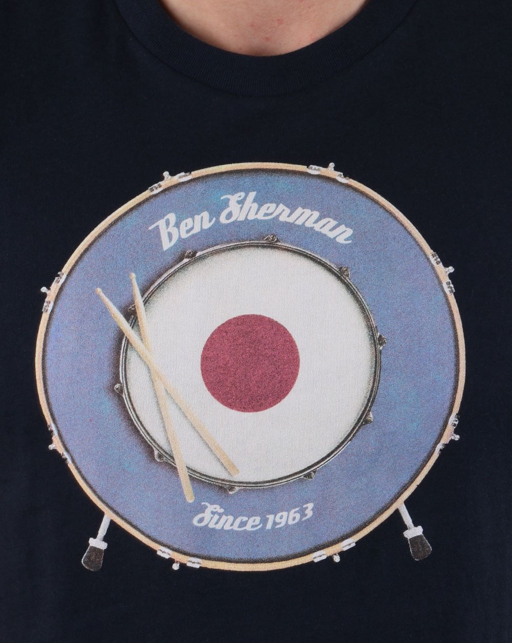 Ben Sherman Drum T-shirt Dark Navy