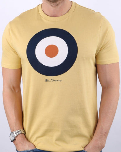 Ben Sherman Target T-Shirt Hellgelb