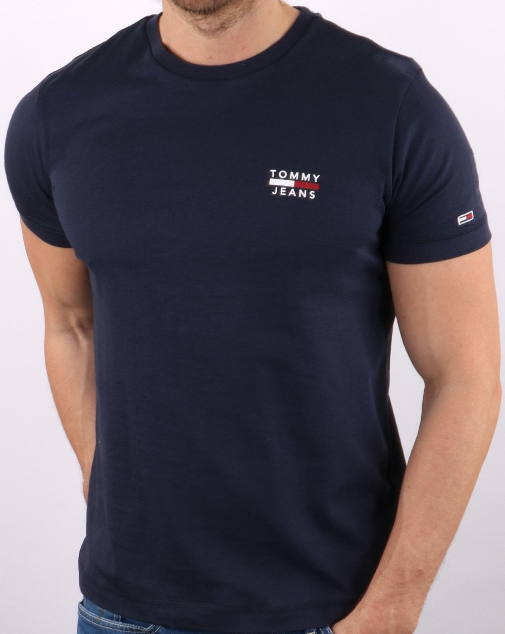Tommy Jeans Chest Logo T-shirt Navy