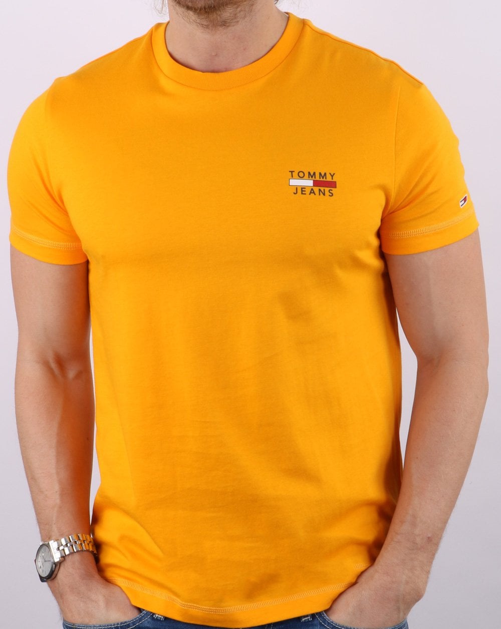 Tommy Jeans Chest Logo T-shirt Florida Orange