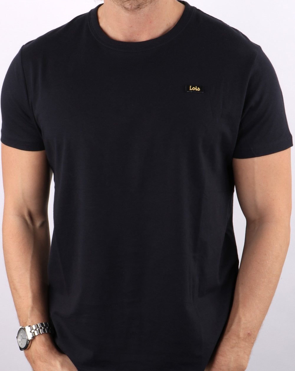 Lois Label T Shirt Navy