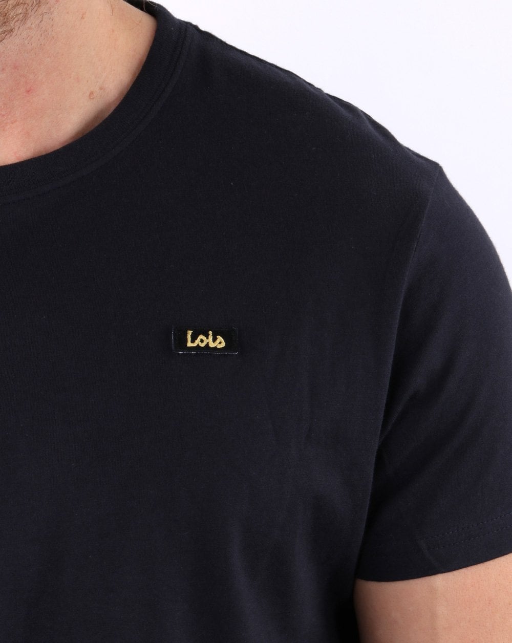 Lois Label T-Shirt Marineblau