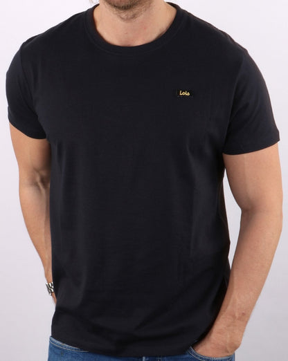 Lois Label T-Shirt Marineblau