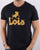 Lois Logo T Shirt Navy/Gold