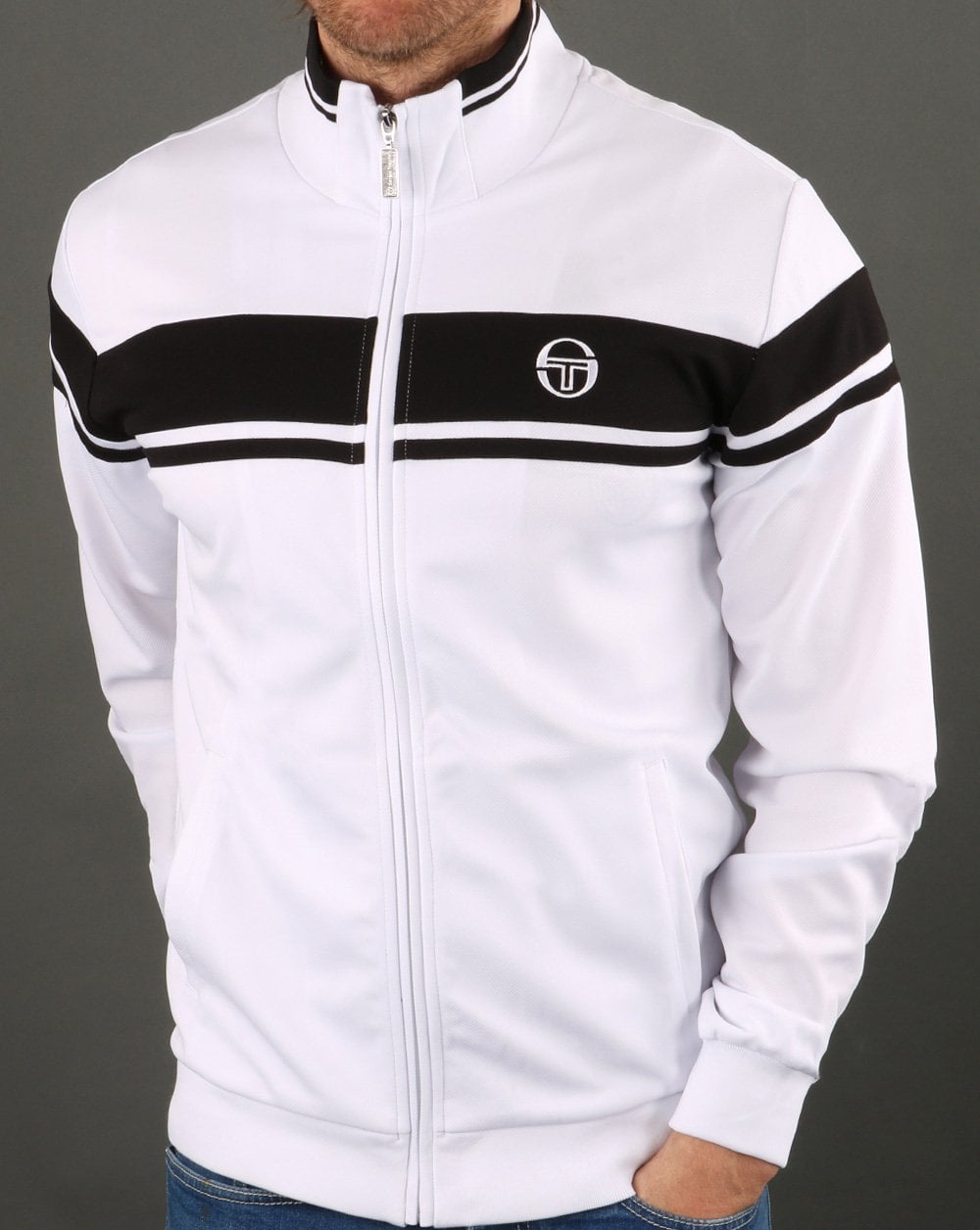 Sergio Tacchini Masters Track Top White/Black