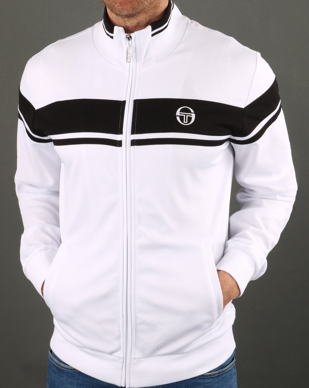 Sergio Tacchini Masters Track Top White/Black