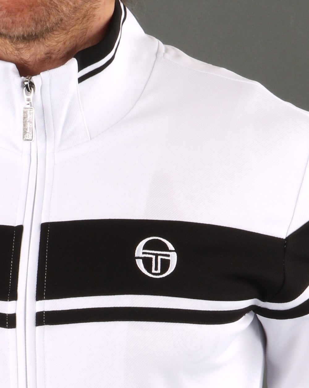 Sergio Tacchini Masters Trainingsjacke Weiß/Schwarz