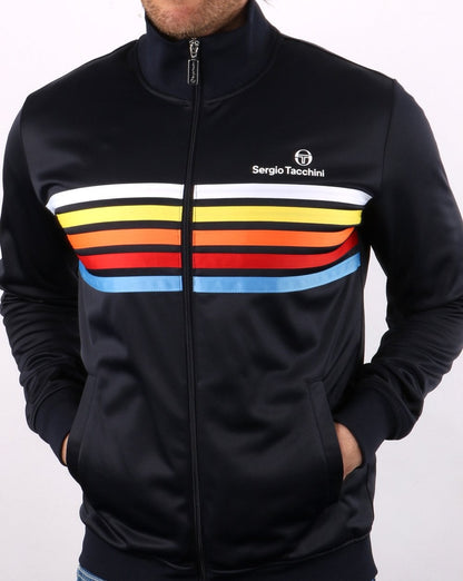 Sergio Tacchini Multi Stripe Track Top Navy