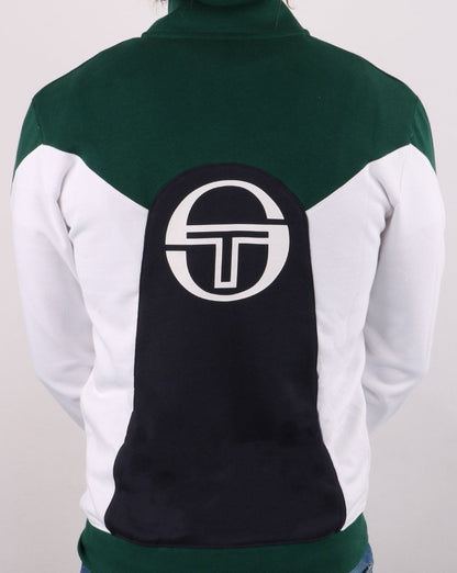 Sergio Tacchini Vero Track Top Grün / Weiß / Marineblau