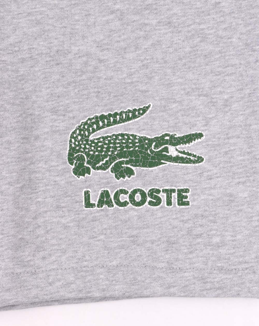 Lacoste Croc Print Shorts Silver Chine