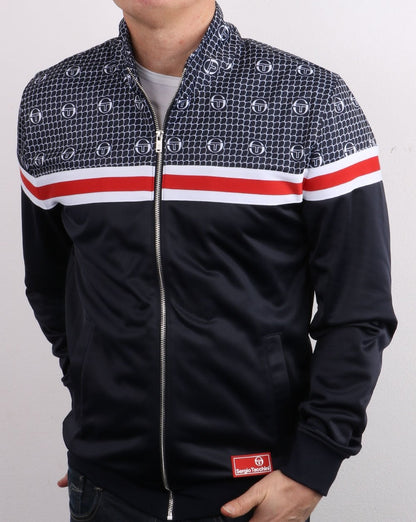 Sergio Tacchini Firence Track Top Marineblau – Mehrfarbig