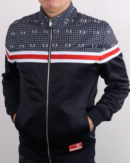 Sergio Tacchini Firence Track Top Marineblau – Mehrfarbig
