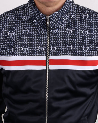 Sergio Tacchini Firence Track Top Marineblau – Mehrfarbig