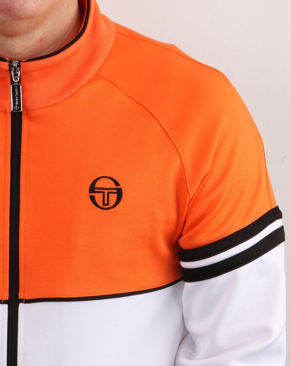Sergio Tacchini Orion Trainingsjacke Weiß/Orange