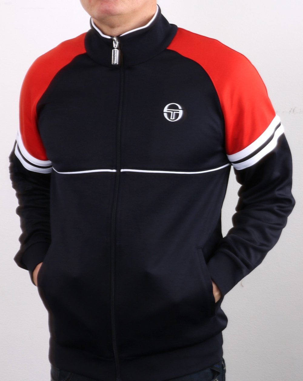 Sergio Tacchini Orion Trainingsjacke Marineblau/Rot