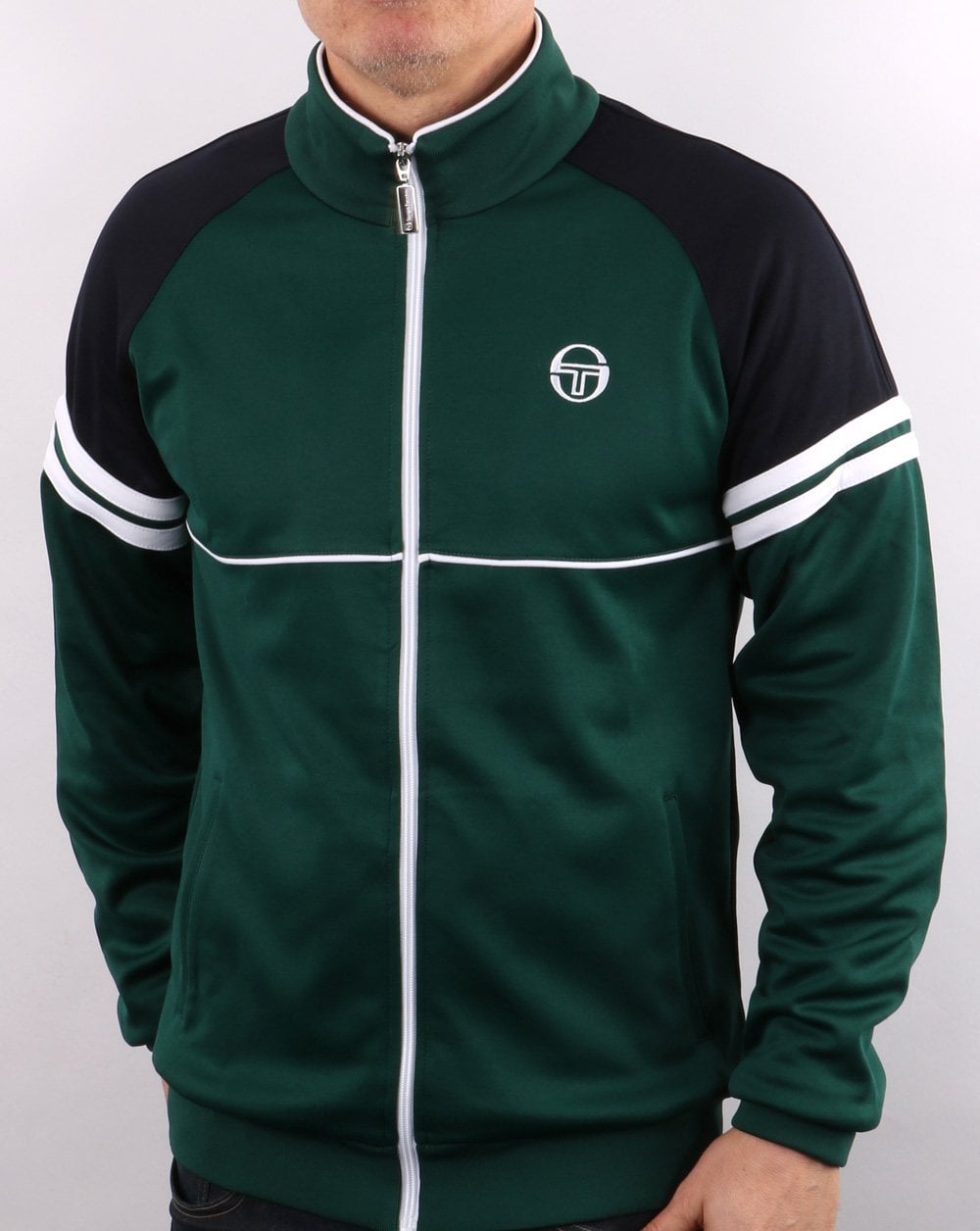 Sergio Tacchini Orion Trainingsjacke Grün/Marineblau