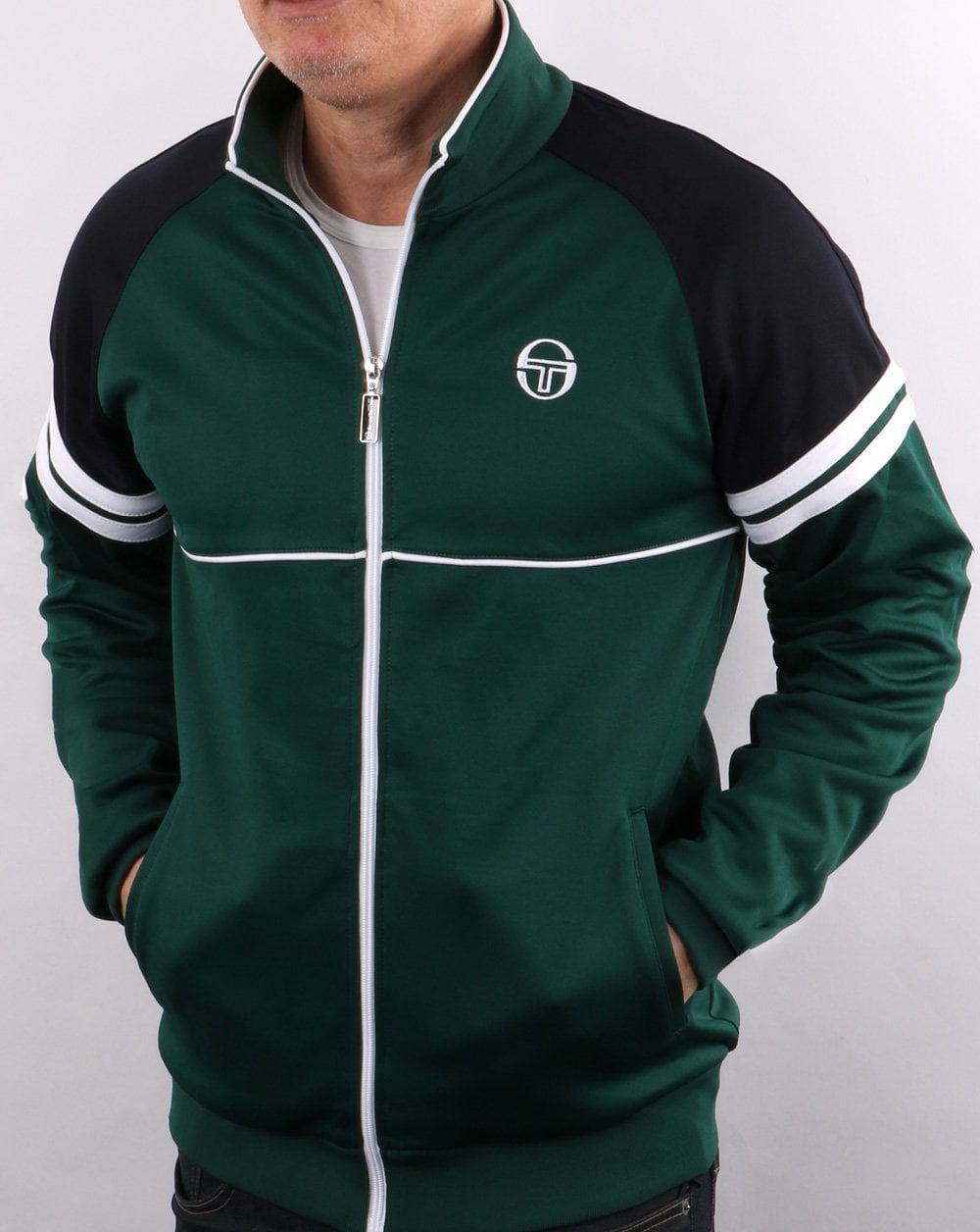 Sergio Tacchini Orion Trainingsjacke Grün/Marineblau